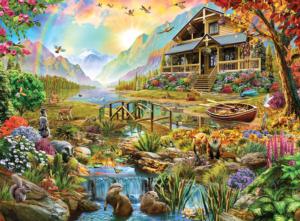 Paradise in the Country Cabin & Cottage Large Piece By Buffalo Games