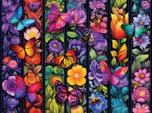 Forest Butterfly - 1000 Piece Jigsaw Puzzle by SunsOut