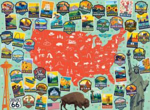USA Travel Posters Maps & Geography By Buffalo Games