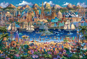 Playful Art Series: Dowdle World Pieces Landmarks & Monuments By Buffalo Games