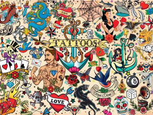 Tattoopalooza Cartoon By Buffalo Games