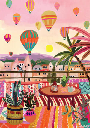 Cappadocia Turkey Hot Air Balloon By Buffalo Games