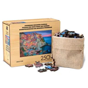Wood Puzzle: Cinque Terre Italy By Buffalo Games