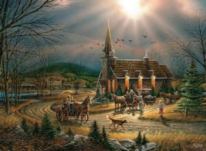 God Shed His Grace on Thee Religious Jigsaw Puzzle By Buffalo Games
