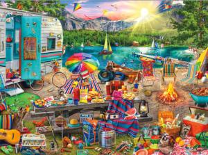 The Family Campsite Lakes & Rivers Jigsaw Puzzle By Buffalo Games
