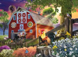 Morning at the Farm Landscape Large Piece By Buffalo Games
