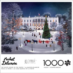 The White House in the Snow Christmas By Buffalo Games