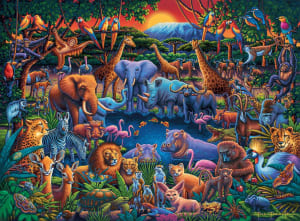 Wild Africa Safari Animals By Buffalo Games