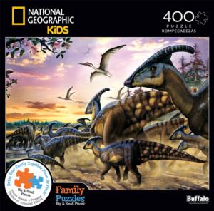 Herd Migration Dinosaurs Family Pieces By Buffalo Games