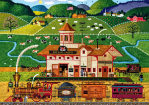 Charles Wysocki: Fox Hill Farms Folk Art By Buffalo Games