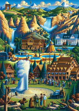 Yellowstone National Park National Parks Large Piece By Buffalo Games