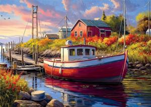 Old Boathouse Lakes & Rivers Jigsaw Puzzle By Buffalo Games