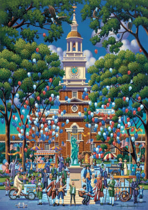 Independence Hall Folk Art By Buffalo Games