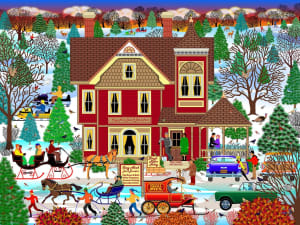 Winter Bed And Breakfast Americana By Springbok