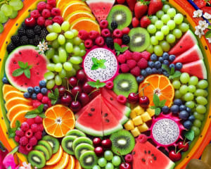 Fruit Platter  500Pc Food and Drink By Springbok