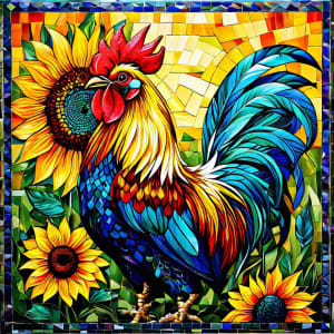 Fall Rooster   Farm Animal By Springbok