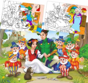 Snow White Color Me Movies & TV Coloring Puzzle By D-Toys