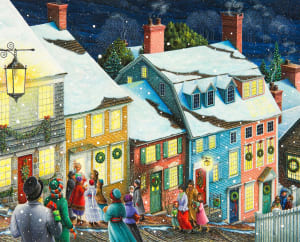 Christmas Carolers Christmas By Springbok