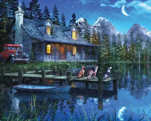 Moonlit Night Nature By Springbok