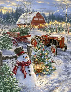 Christmas Tree Farm Christmas By Springbok