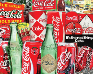Coca Cola Then and Now - Compact Box Collage By Springbok