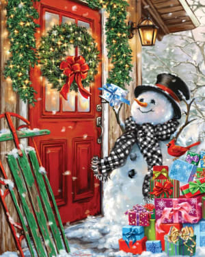 Delivering Gifts Christmas By Springbok