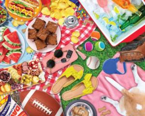 All American Picnic Collage Jigsaw Puzzle By Springbok