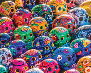 Sugar Skulls 1000 Piece Jigsaw Puzzle Day of the Dead By Springbok