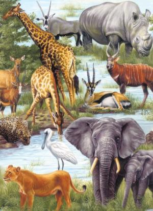 Animal Kingdom Safari Animals Children's Puzzles By Springbok