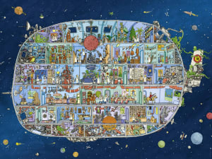 Spaceship Humor By Heye