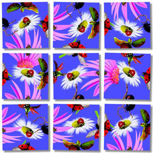 Ladybugs Butterflies and Insects Non-Interlocking Puzzle By Scramble Squares