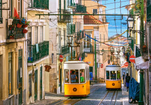 Lisbon Trams, Portugal Europe By Castorland