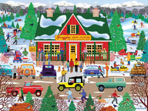Home Country - Snuggles Home Cooking Folk Art By RoseArt