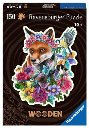 Colorful Fox Animals Wooden Jigsaw Puzzle By Ravensburger