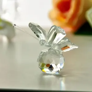 Flying Butterfly Figurine with Crystal Base By Gift Solutions