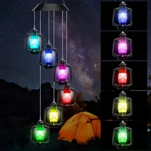 LED solar wind chime - Hanging Lanterns By Gift Solutions