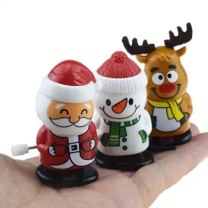 Santa, Reindeer & Snowman - Wind-Up Figurines By Gift Solutions