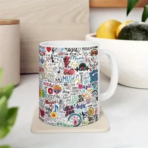 Music Lover's Delight Ceramic Coffee Mug By Gift Solutions