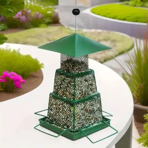 Seed-Saving Heavy-Duty Outdoor Bird Feeder By Gift Solutions