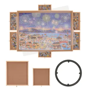2000 Piece Puzzle Board with 6 Drawers and Cover By Puzzle Warehouse