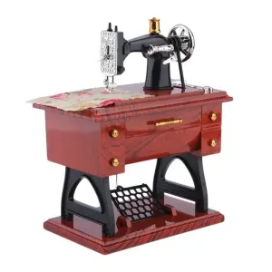 Retro Music Box - Vintage Sewing Machine Shape By Gift Solutions
