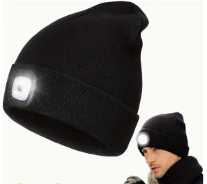 Rechargeable LED Beanie Hat By Gift Solutions
