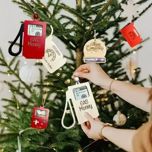 Christmas Tree Gift Card Ornaments - Gas Money, Gaming Money, By Gift Solutions