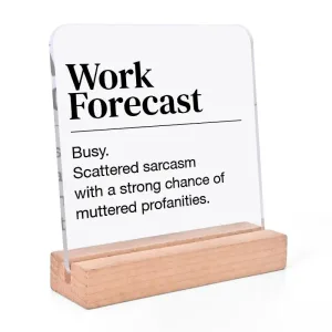 Funny Desk Plaque - Sarcasm By Gift Solutions