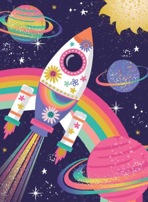 Space Dust Glitter Children's Puzzles By Ceaco