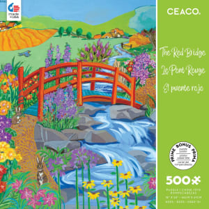 The Red Bridge Flower & Garden By Ceaco
