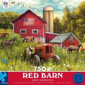 The Red Barn Nostalgic & Retro Jigsaw Puzzle By Ceaco