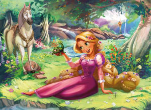 Disney Friends - Rapunzel and Pascal Disney Princess By Ceaco