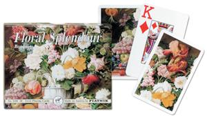 Double deck play.cards. Bouquets. Opti By Piatnik