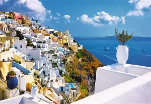 Santorini, Greece Beach & Ocean By Trefl